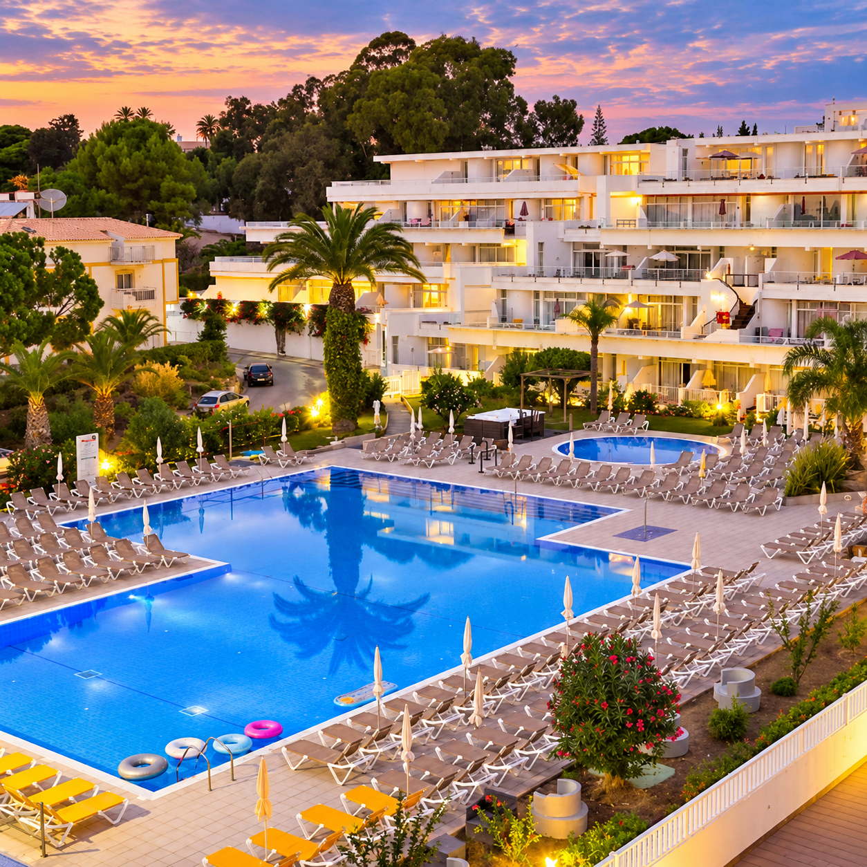 Beach holiday in Albufeira Algarve Portugal